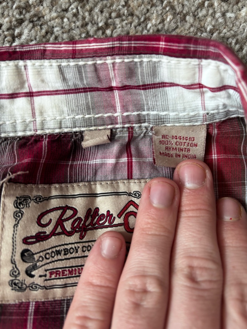 Rothco Red Plaid Casual Button-Down Shirt - Men's - Picture 5 of 5